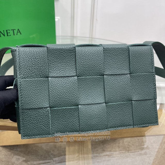 Bottega veneta高端女包 KF0017荔枝紋 寶緹嘉荔枝紋牛皮CASSETTE包包 BV經典款單肩斜挎包  gxz1266